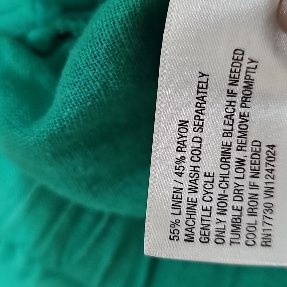 Universal Thread Elastic Tie Waist Button-Front M… - image 8